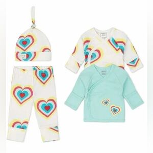 Newborn 4 Piece Welcome Home Gift Set by Paris Hilton x Monica & Andy NWT